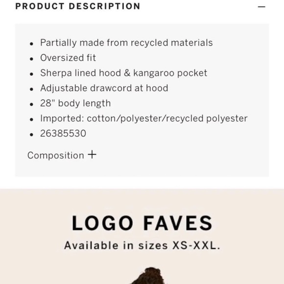 NWT VS PINK SHERPA HOODED CAMPUS PULLOVER - Picture 4 of 4